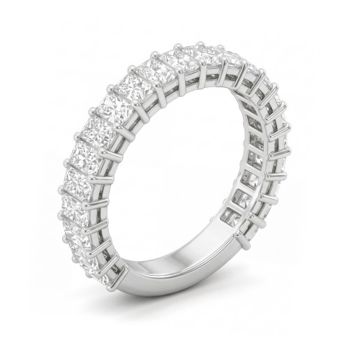 Radiline - Dreiviertel-Memoirering mit Radiant-Moissaniten