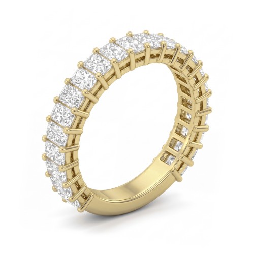 Radiline - Dreiviertel-Memoirering mit Radiant-Moissaniten