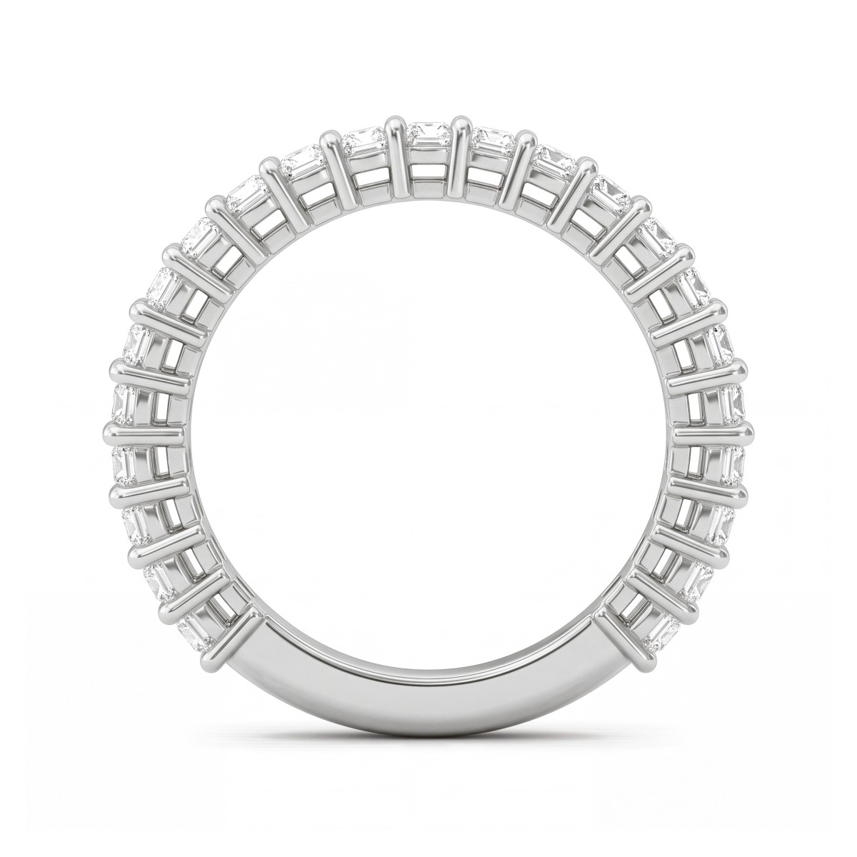 Radiline - Dreiviertel-Memoirering mit Radiant-Moissaniten
