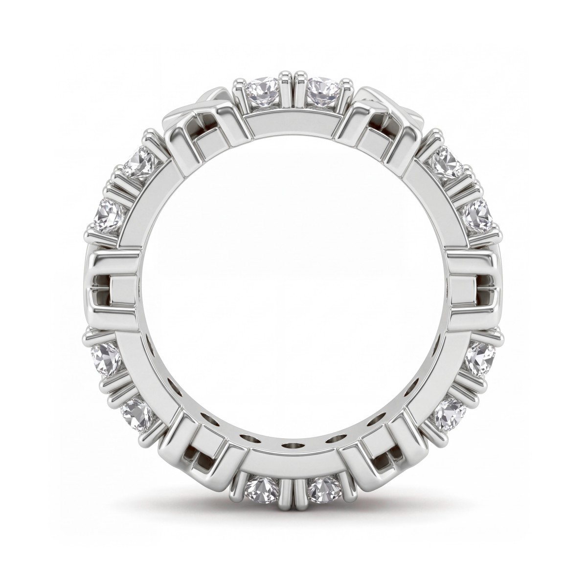 Duetta - Moissanit-Memoirering Rund mit X-Motiven