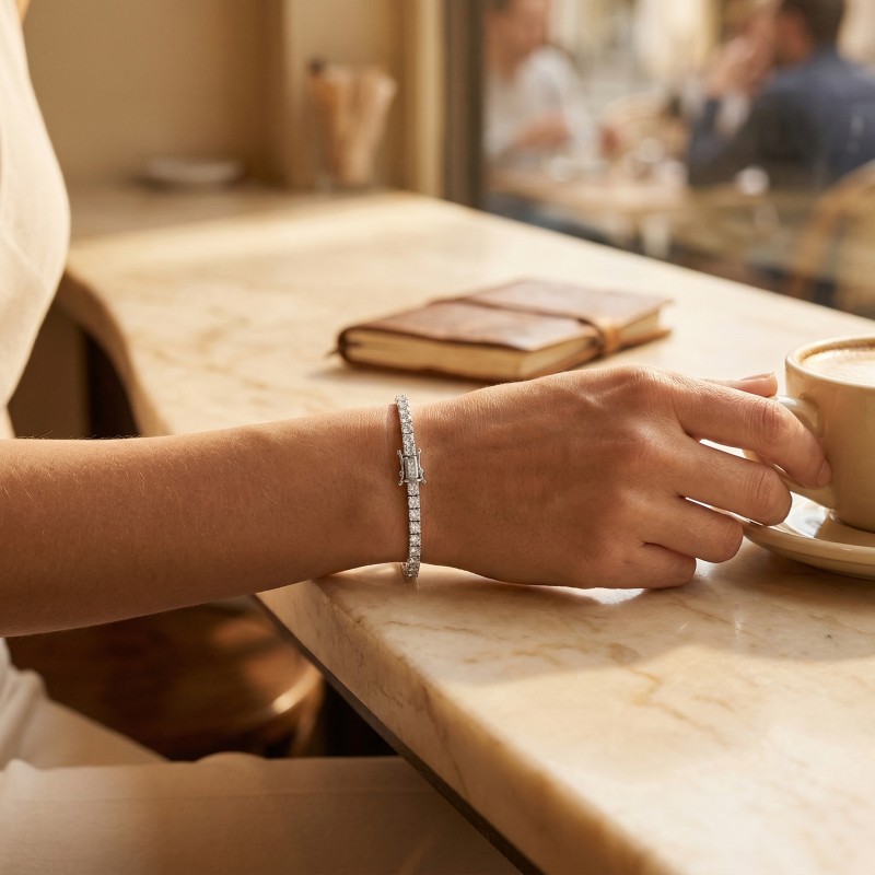 Moissanitarmbänder