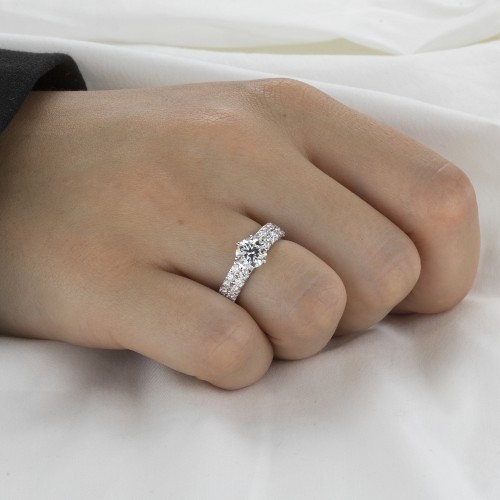 Moissanit Ringe in Platin