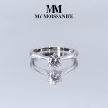 Ella - Solitär Moissanit Verlobungsring