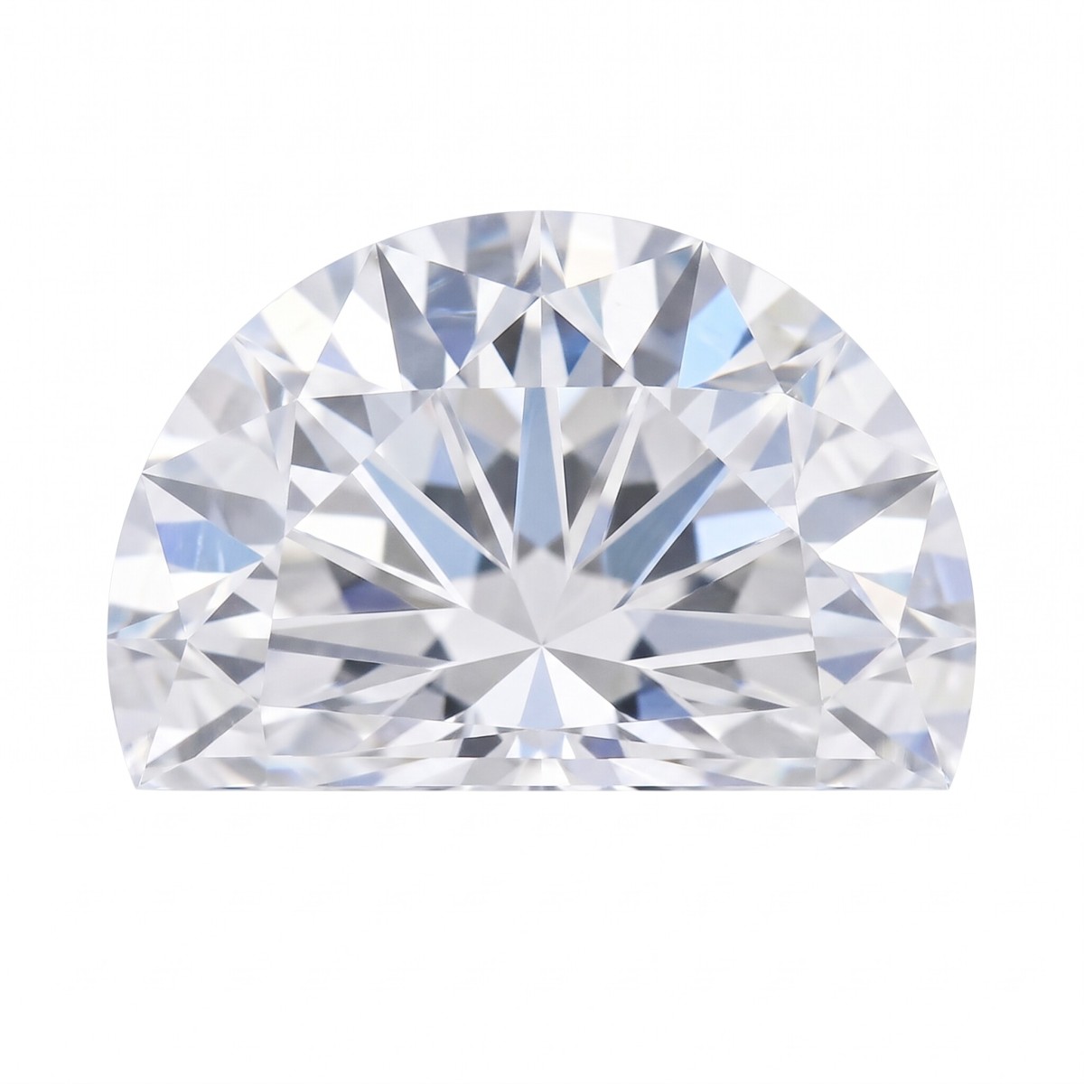 Loose Moissanite Stones - Half Moon Cut