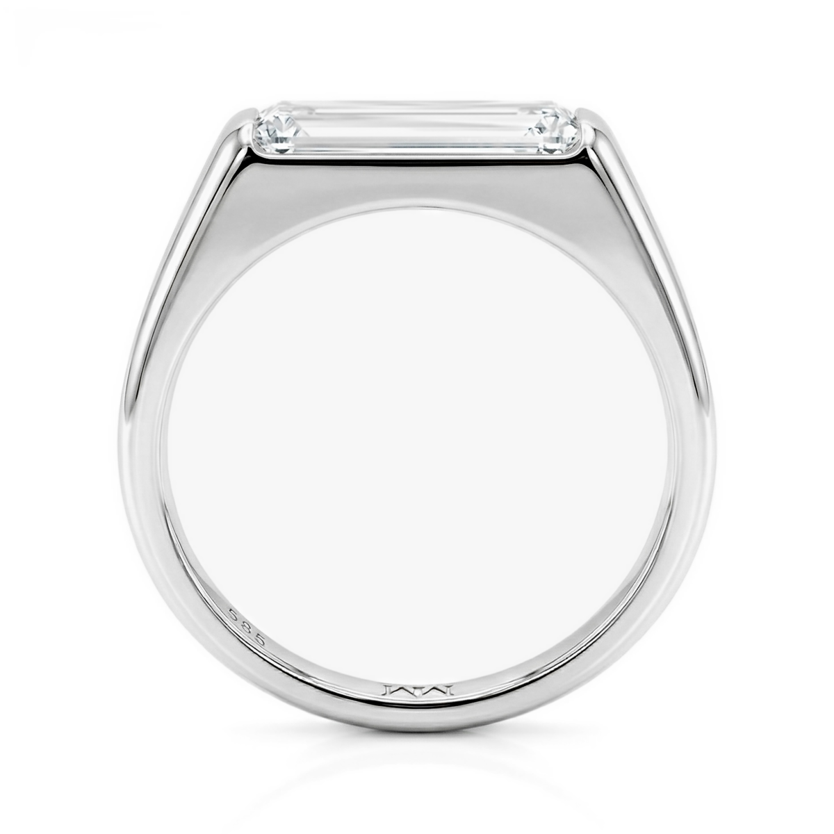 Aurelia - Solitär Moissanit Baguette Ring