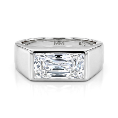 Moissanit Ringe in Platin