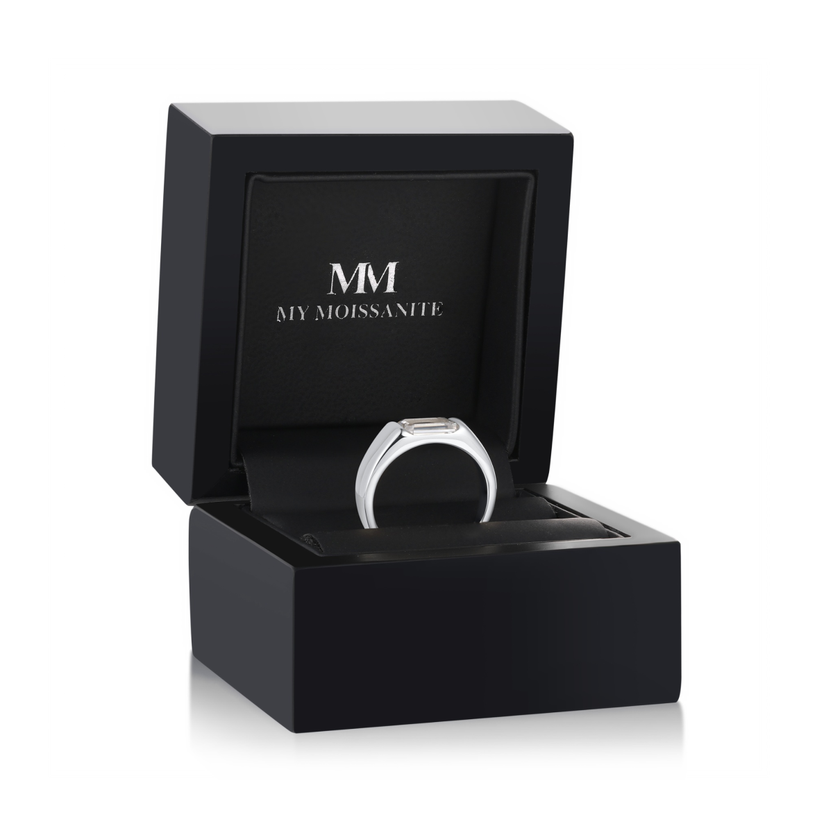 Portraitix - Portrait-Moissanit-Ring für Männer 