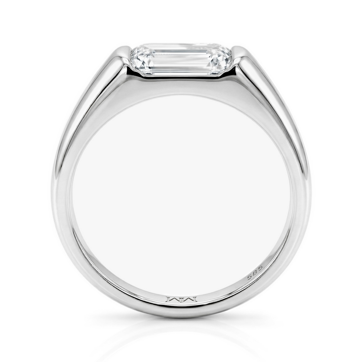 Portraitix - Portrait-Moissanit-Ring für Männer 