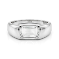 Portraitix - Portrait-Moissanit-Ring für Männer 