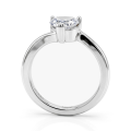 Amora - Herzschliff Moissanit Solitärring