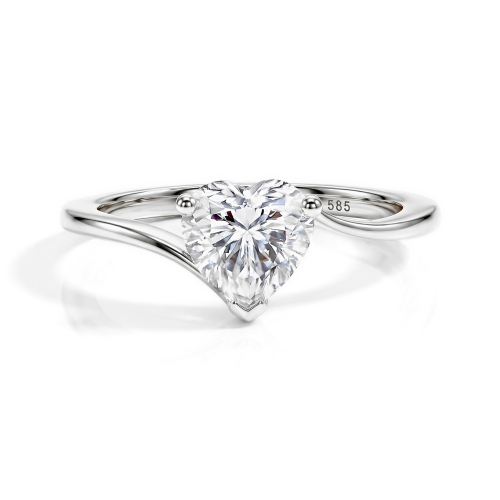 Moissanit Ringe in Platin