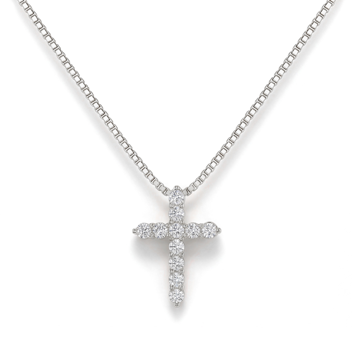 Göttlichkeit - Moissanit-Kreuz-Anhänger
