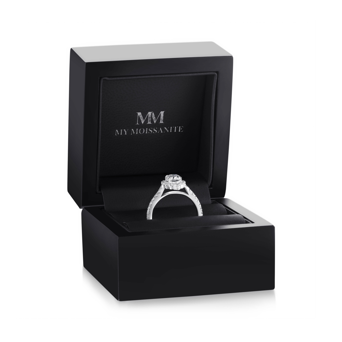 Haloise - Halo Oval Moissanite Verlobungsring | Wedfit