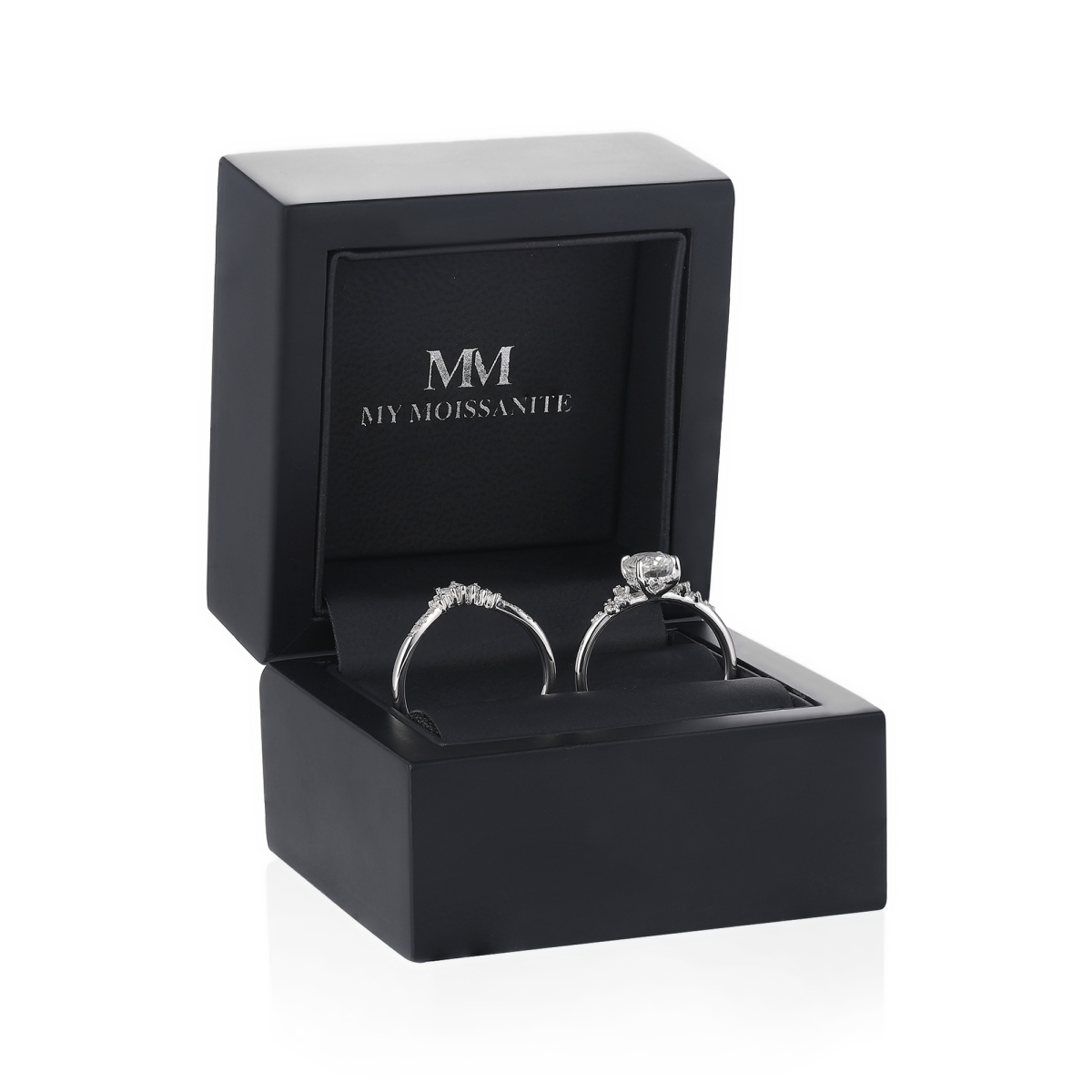 Ätherische Eleganz Set - Ovaline & Serenella Moissanite Braut Set mit Marquise Akzente