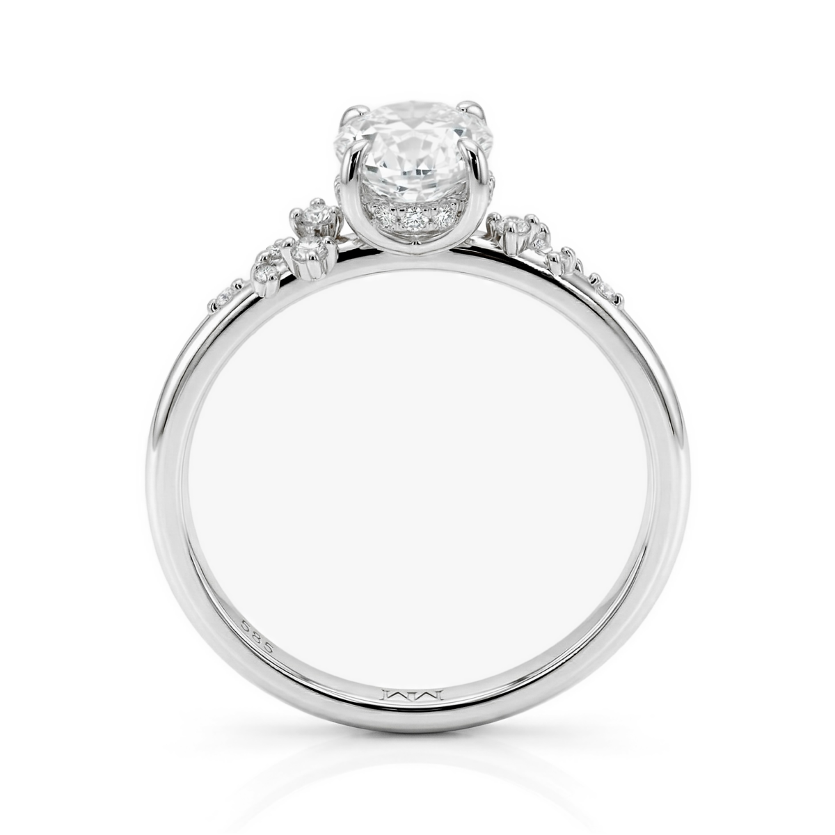 Ätherische Eleganz Set - Ovaline & Serenella Moissanite Braut Set mit Marquise Akzente