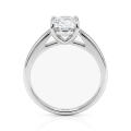 Elysia - Trillion Solitaire Moissanite Ring