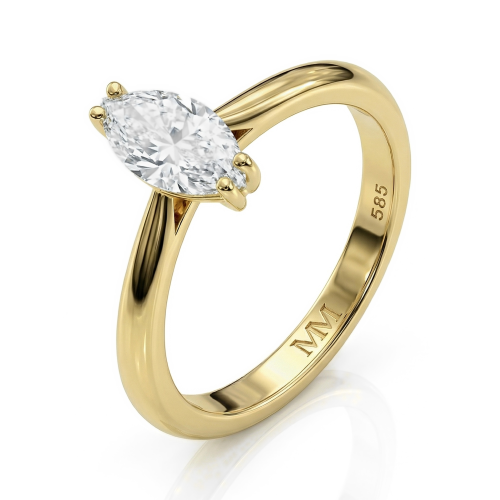 Liana - Moissanit-Solitärring Marquise