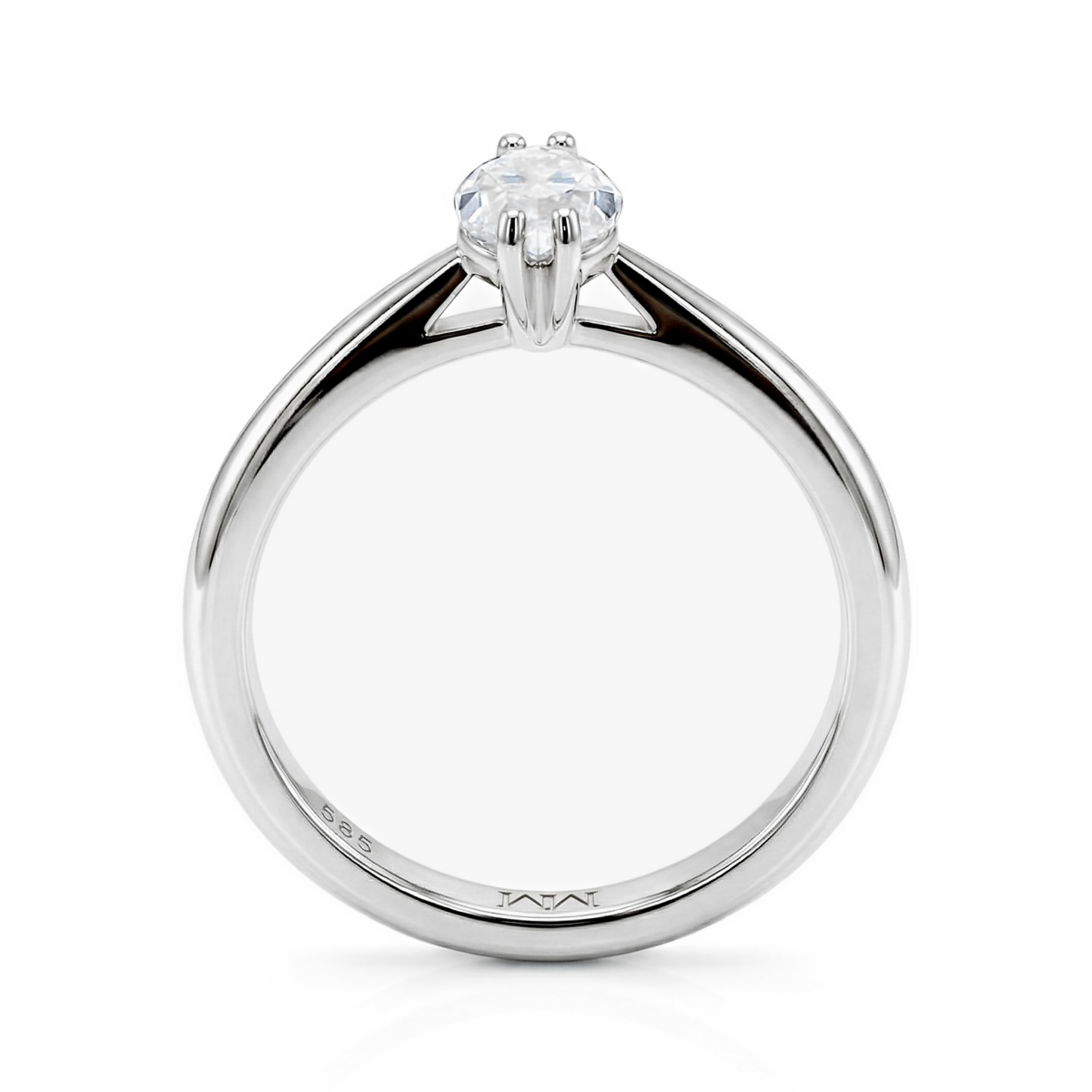 Liana - Marquise Solitär Moissanit Ring