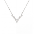 Adelina - Elegante Moissanit-Halskette mit Marquise-Akzenten