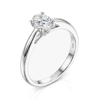 Eloise - Ovalschliff Solitär Moissanit Ring