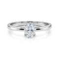 Eloise - Ovalschliff Solitär Moissanit Ring