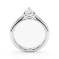 Larissa - Birne Solitär Moissanit Ring