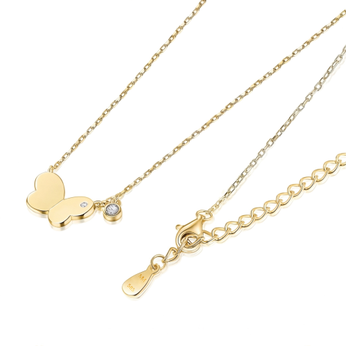 Gold-Moissanit-Halsketten