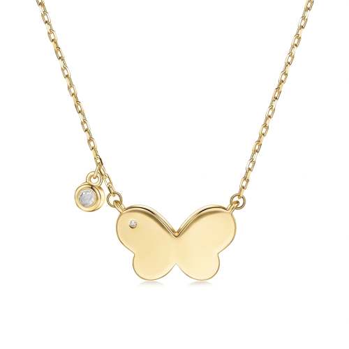 Gold-Moissanit-Halsketten