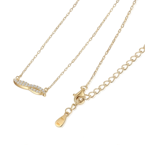 Gold-Moissanit-Halsketten