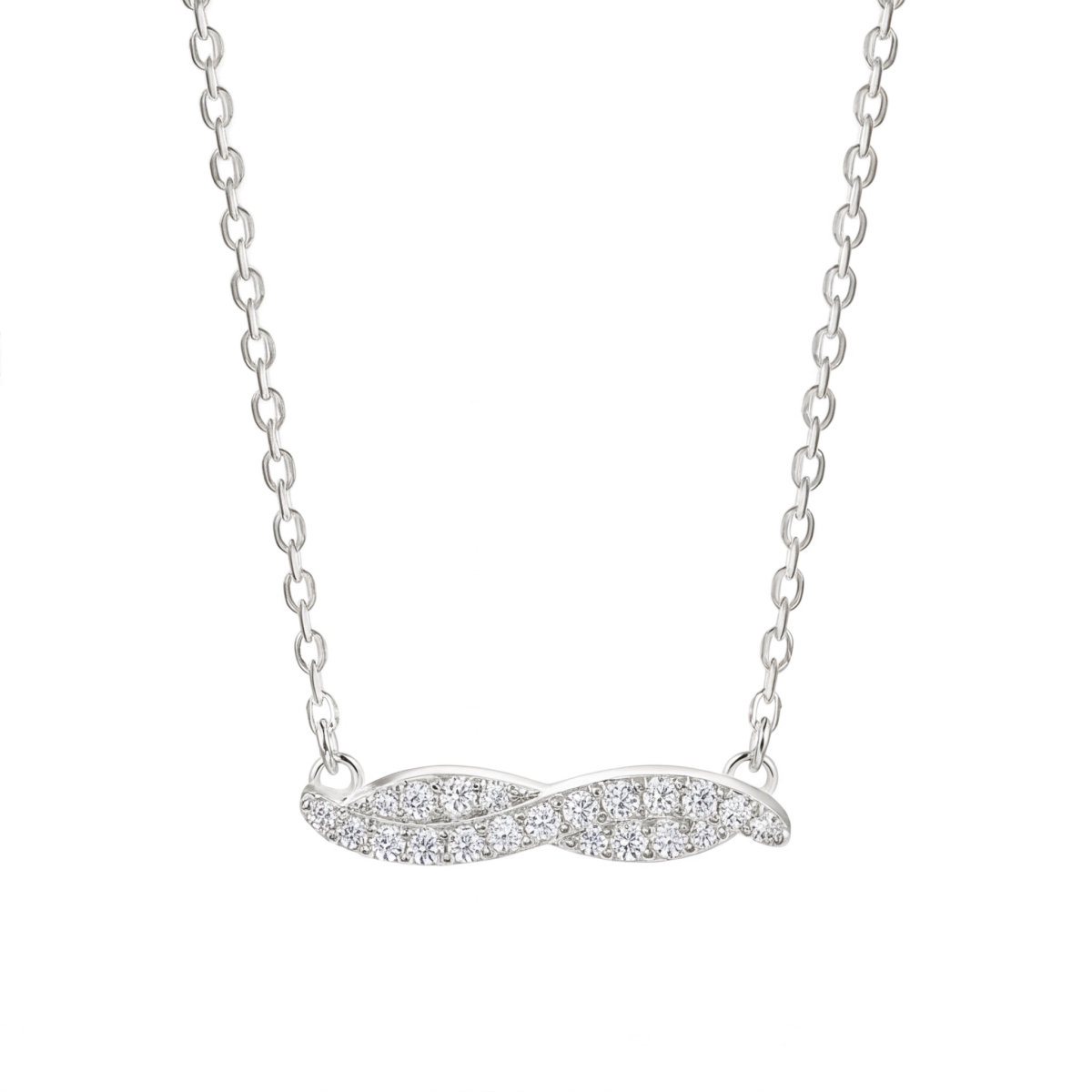 Astrid - Marquise-Geïnspireerde Moissanite Ketting met Pave Zetting