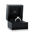 Glimmerette - Luxuriöser Halo-Moissanit-Ring Mit Pavé-Akzenten