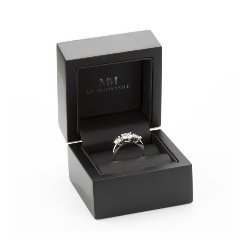 Aventine - Dreifacher Moissanit Ring