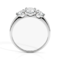 Aventine - Dreifacher Moissanit Ring