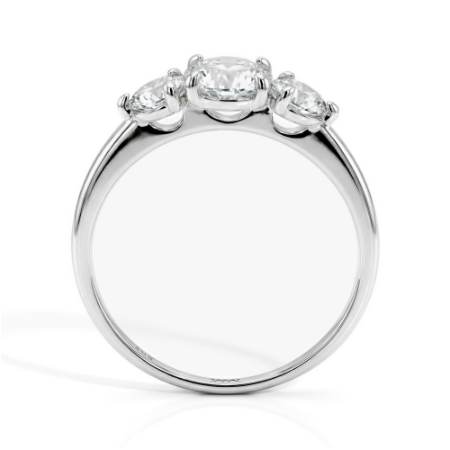 Aventine - Dreifacher Moissanit Ring
