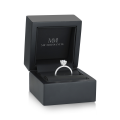 Ovalisse - Ovaler Moissanit-Ring Mit Kreisförmigem Hidden Halo