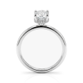 Ovalisse - Ovaler Moissanit-Ring Mit Kreisförmigem Hidden Halo