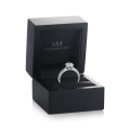 Lumiere - Radiant-Schliff Moissanit Ring Mit Kanalgefassten Steinen