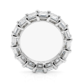 Eterna - Smaragdschliff Moissanit Eternity Ring