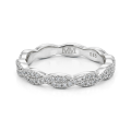 Seraph - Moissanite Eternity Ring Mit Twisted Pavé Design
