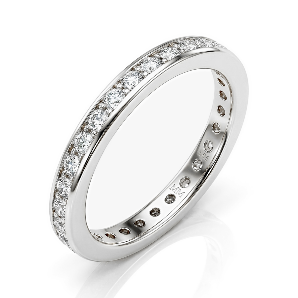 Zenora - Moissanit Eternity Ring Mit Kanalfassung