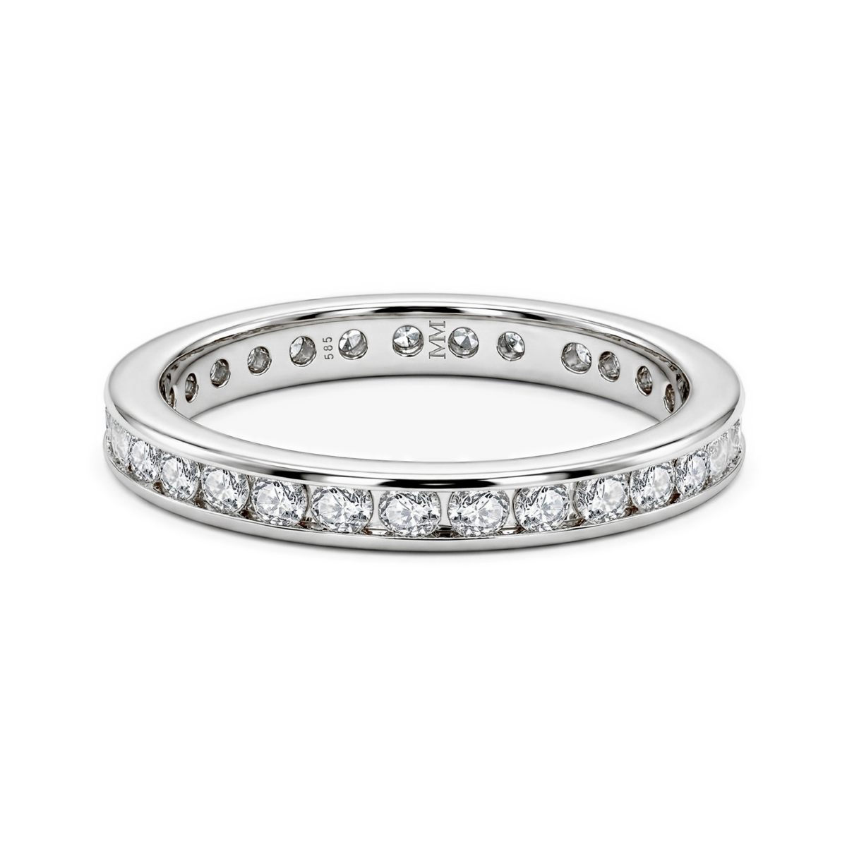 Zenora - Moissanit Eternity Ring Mit Kanalfassung