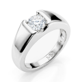 Vortex - Herren Moissanit Ring in Modernem Tension-Stil Bezel Fassung