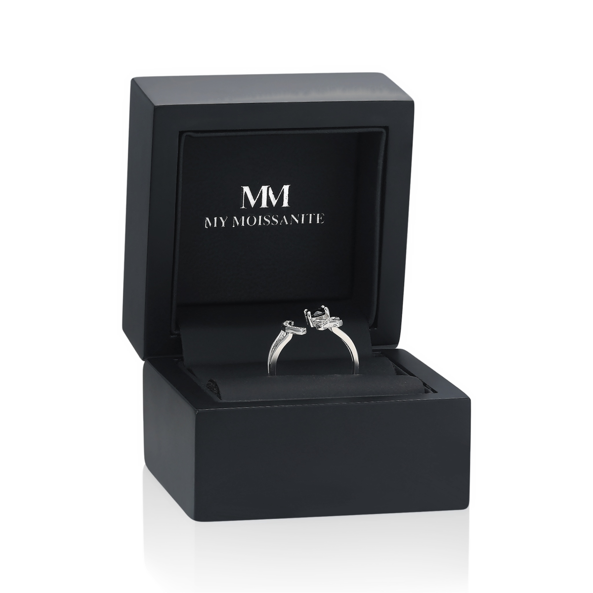 Lexis - Moissanit-Ring Mit Kreuz- Und Halbmond-Pavé-Design