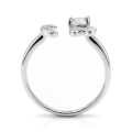 Lexis - Moissanit-Ring Mit Kreuz- Und Halbmond-Pavé-Design