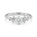  Aurora - Moissanit-Ring mit minimalistischen Seitensteinen