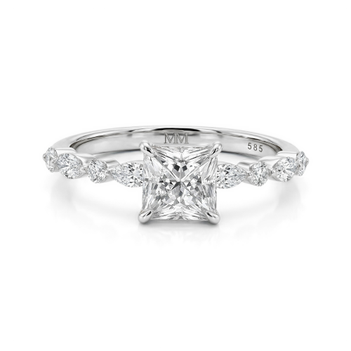 Moissanit Ringe in 925 Silber