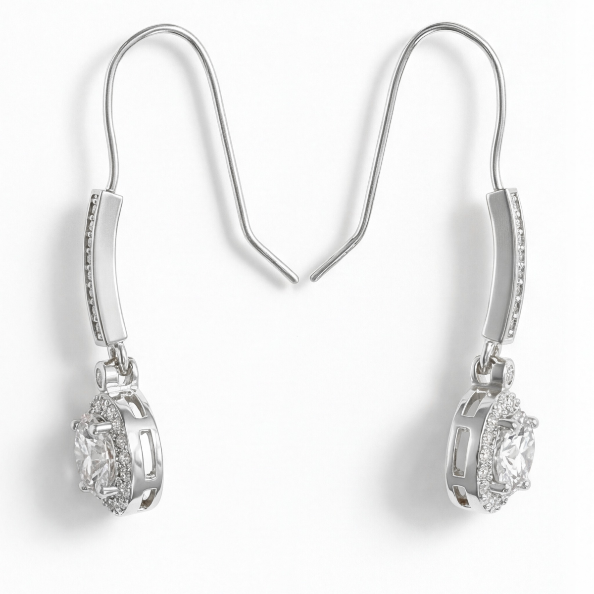 Luminary - Moissanite Halo Earrings