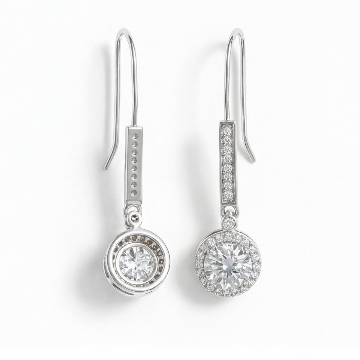 Luminary - Moissanite Halo Earrings
