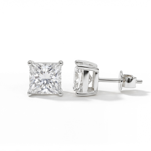 Orion – Moissanit-Ohrstecker Princess Cut