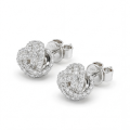 Cluster Spheres - Moissanit-Ohrstecker in Pavé-Fassung